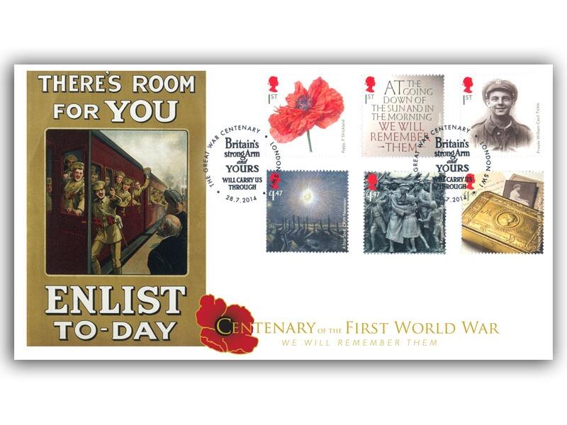The Great War 1914 - 'There's Room for You - Enlist Today'