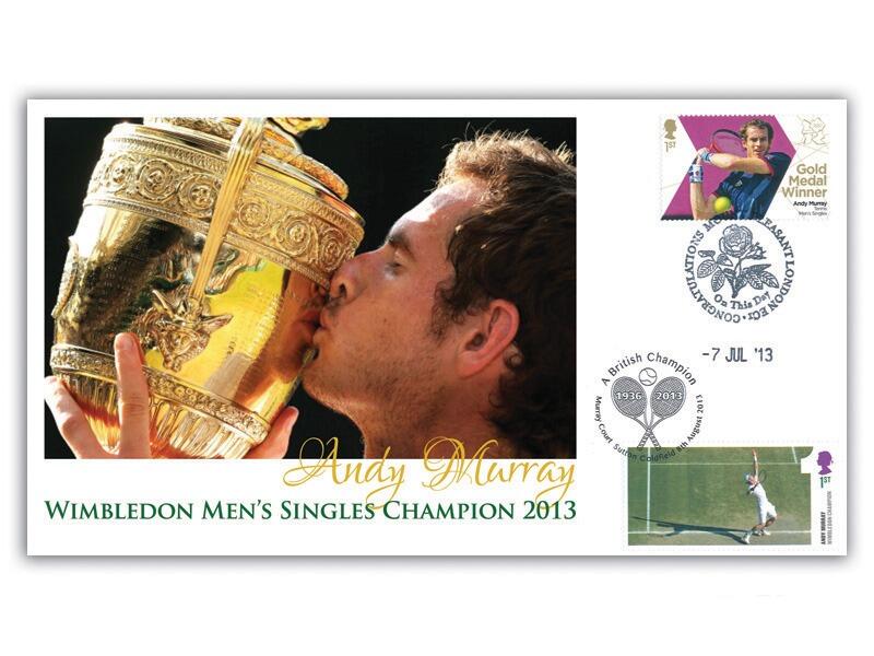 Andy Murray 2013 Double, Murray Court Postmark