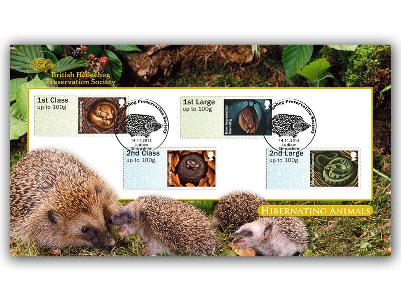 2016 Post & Go - Hibernating Animals, Bureau stamps