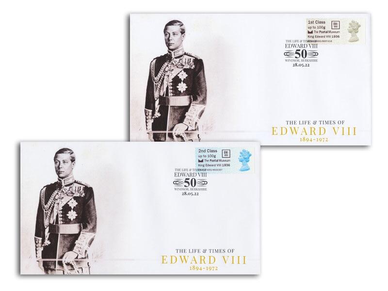 2022 The Life & Times of King Edward VIII, Post & Go Overprint Pair