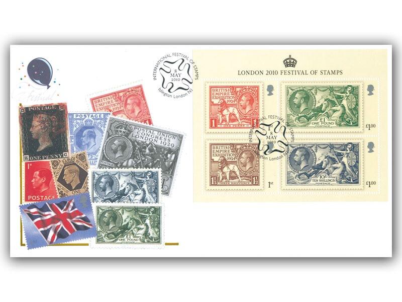The London 2010 Festival of Stamps Miniature Sheet Cover