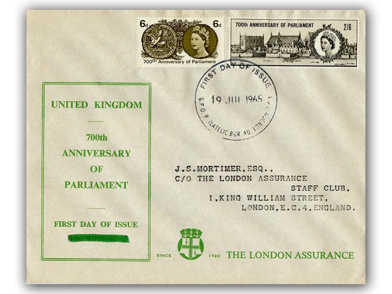 1965 Parliament, London Assurance cover