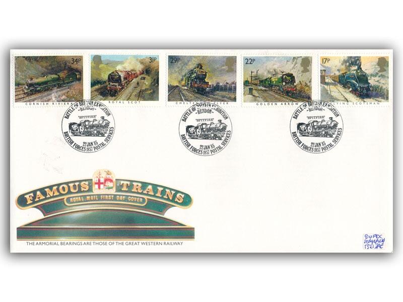 Famous Trains, "Spitfire" BFPS 1857 postmark