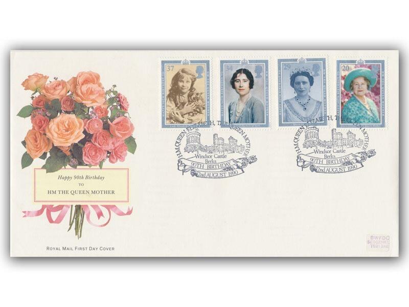 1990 Queen Mother’s 90th Birthday First Day Cover