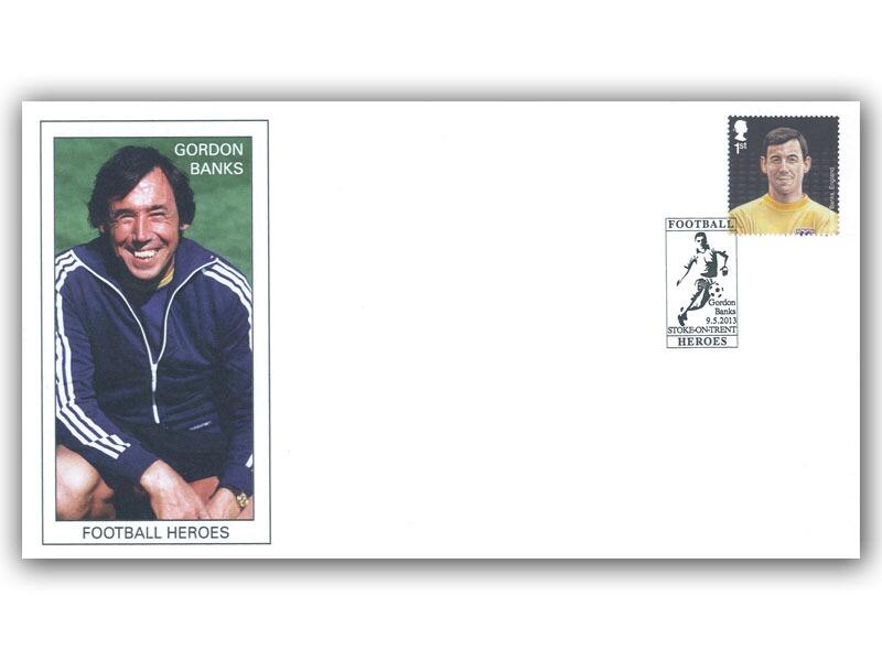 Gordon Banks Single Stamp Cover