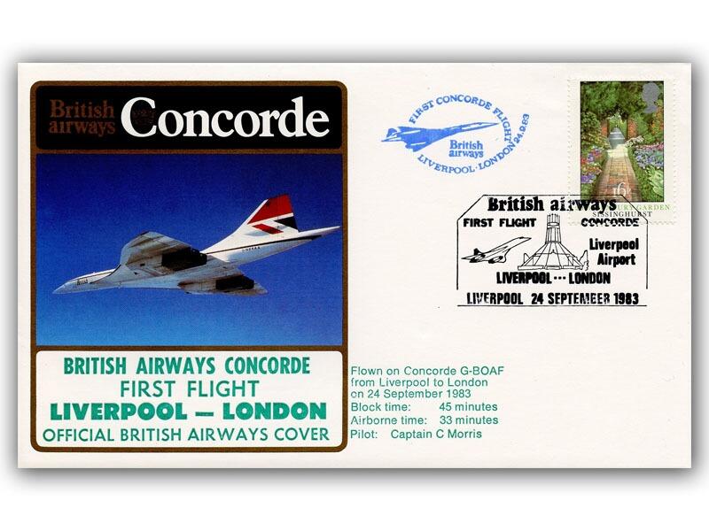 1983 First Flight Liverpool - London, Concorde