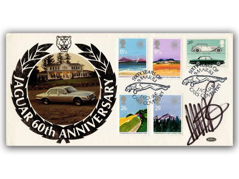 Martin Brundle signed 1983 Jaguar cover