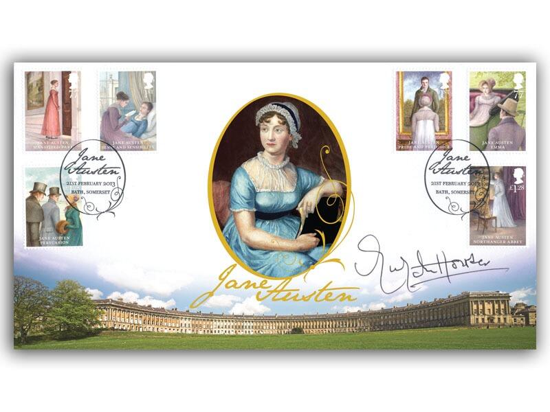Celebrating Jane Austen Stamp Cover Signed Susannah Harker