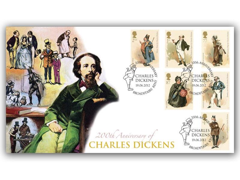Charles Dickens Stamp Cover