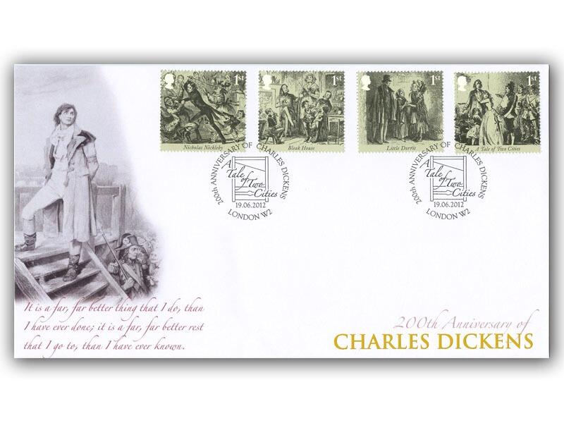 Charles Dickens Stamps from Miniature Sheet Cover