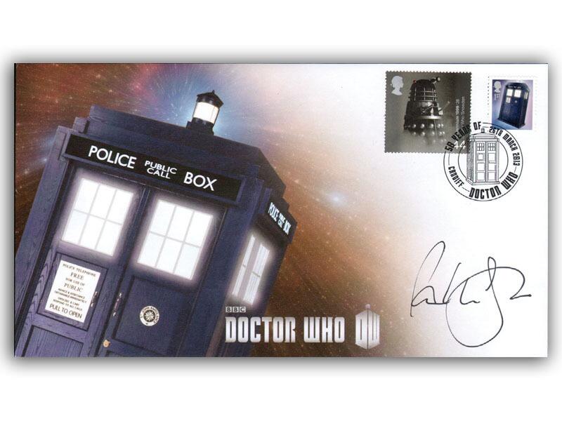 Doctor Who Tardis, signed Paul McGann