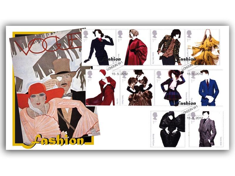 Great British Fashion Stamps Cover