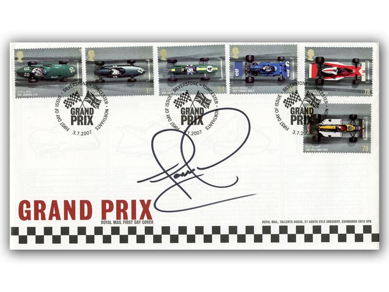 Nigel Mansell signed 2007 Grand Prix cover