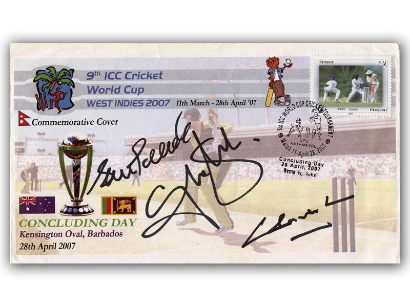 Chaminda Vaas signed 2007 World Cup cover