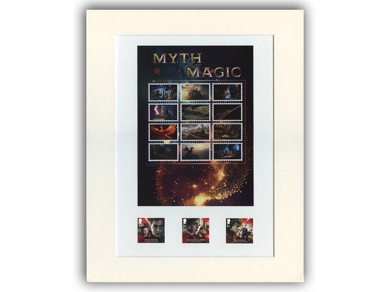 Harry Potter Mounted Stamps with Myth & Magic Sheet