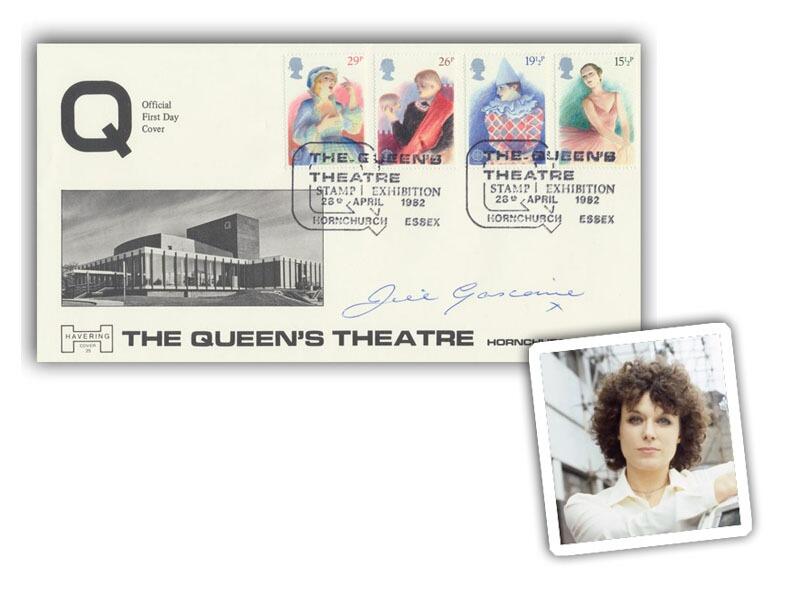 Jill Gascoine signed 1982 Theatre cover