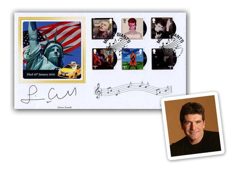 Simon Cowell signed Music Giants cover