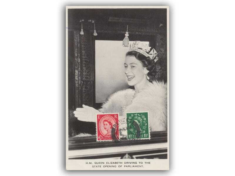 1952 1½d & 2½d Wildings, Black & White Postcard