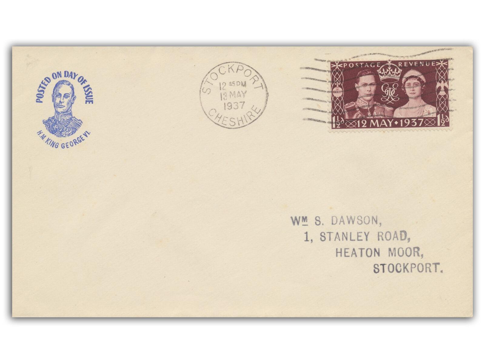 1937 Coronation, Stockport slogan