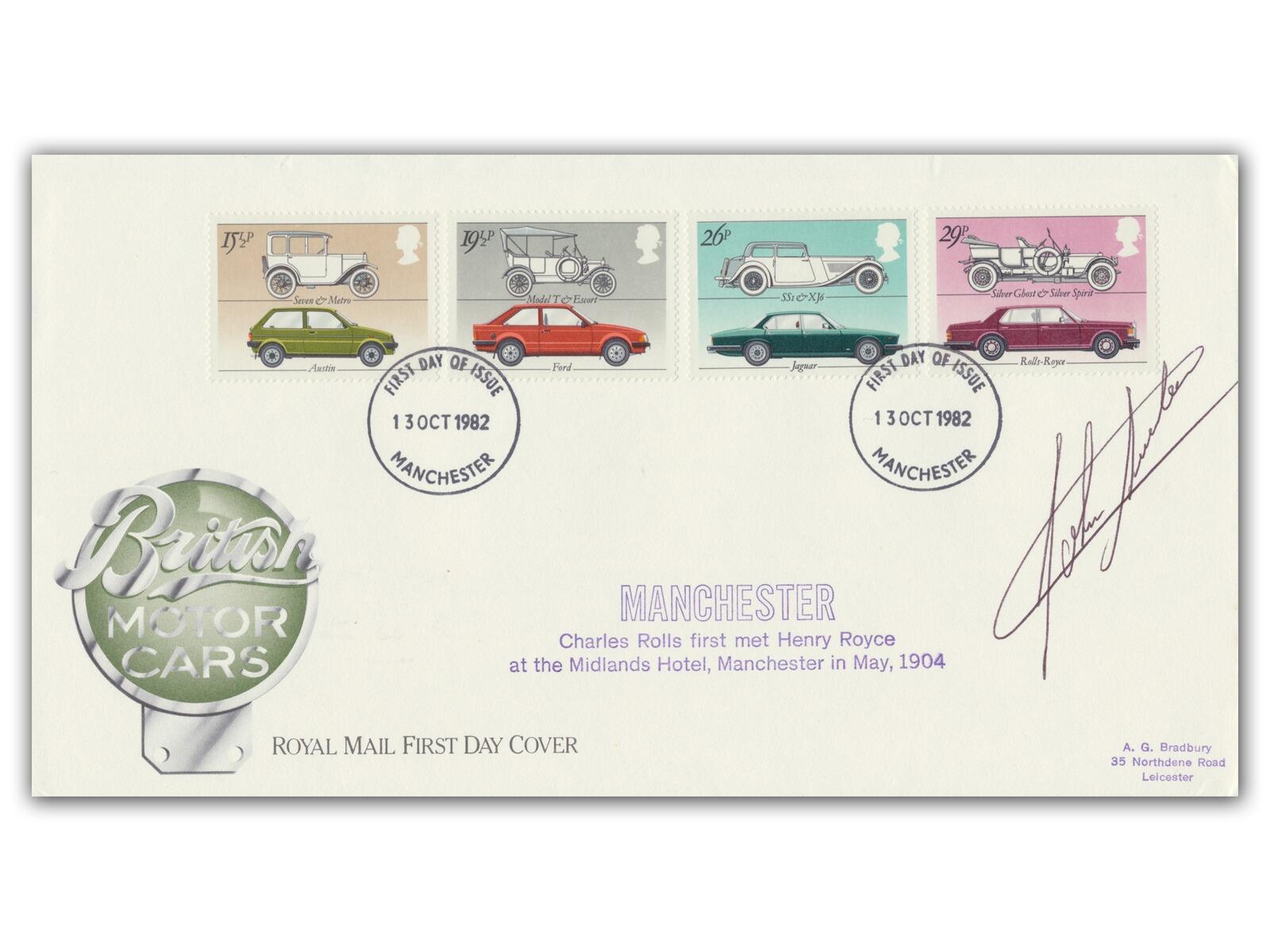John Surtees Autograph | 1982 Cars