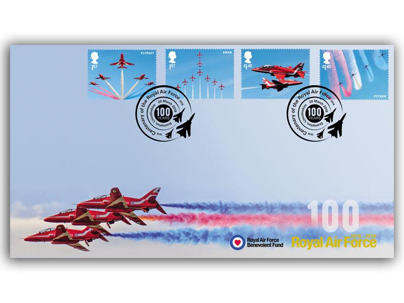 100 Years RAF - Red Arrows Stamps from Miniature Sheet