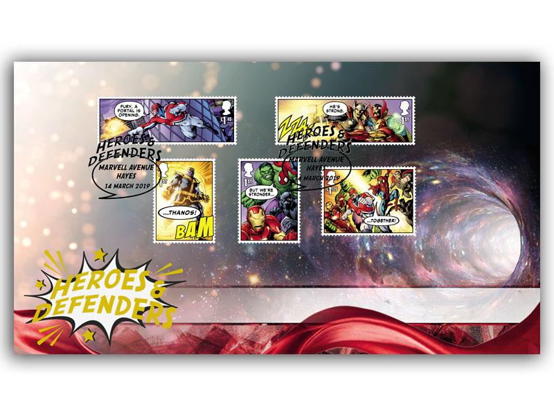 2019 Marvel Stamps From Miniature Sheet