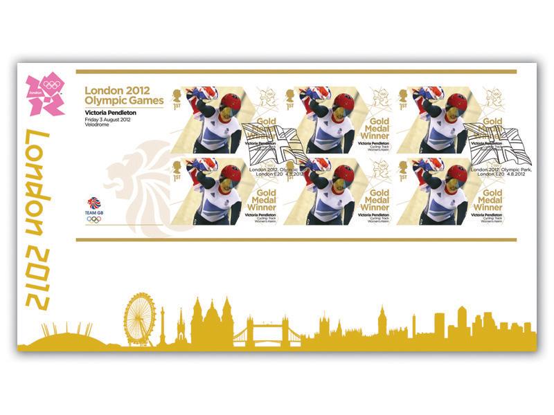 Victoria Pendleton Wins Gold Team GB! Miniature Sheet Cover