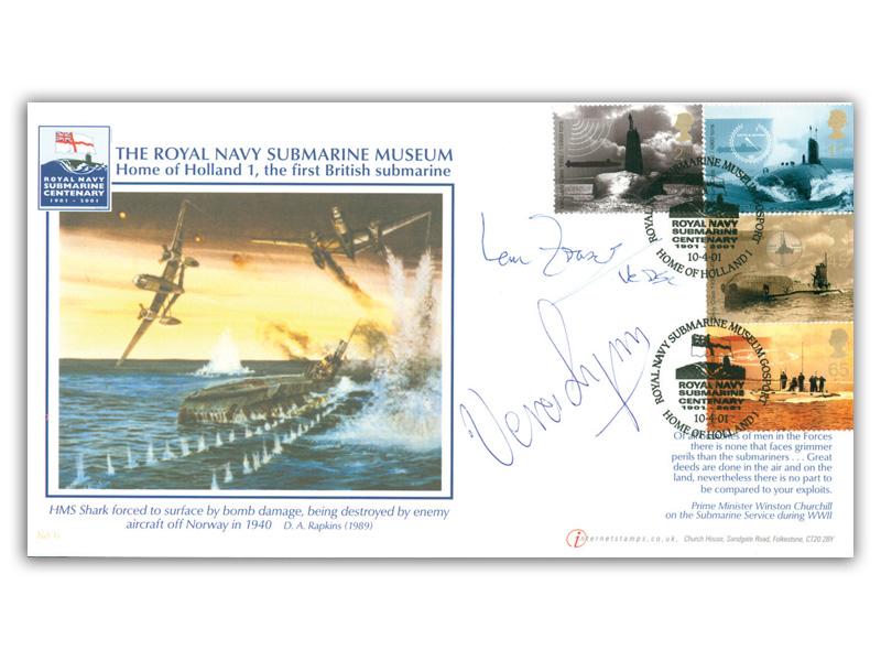 Centenary of Royal Navy Submarine Service, signed by Ian Fraser & Dame Vera Lynn