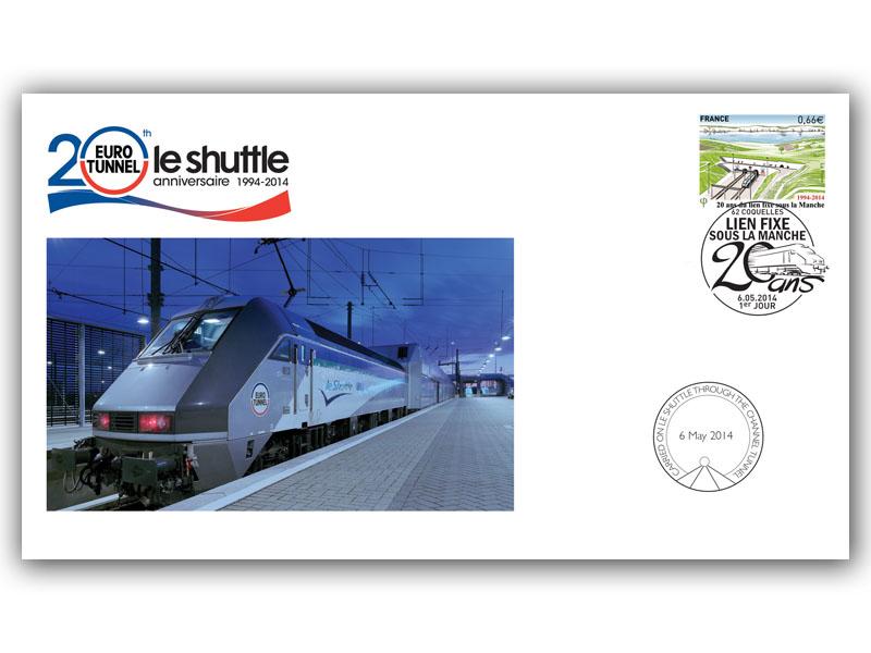 Channel Tunnel 20th Anniversary Coquelles postmark