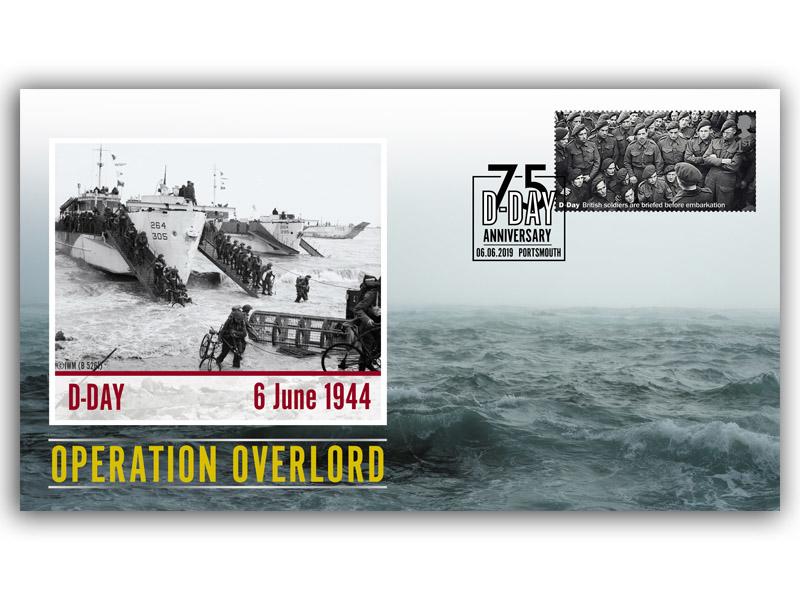 D-Day - Operation Overlord Single Stamp Cover