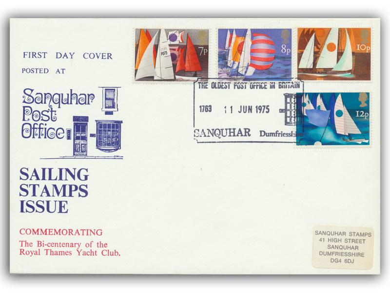1975 Sailing, Sanquhar Post Office official