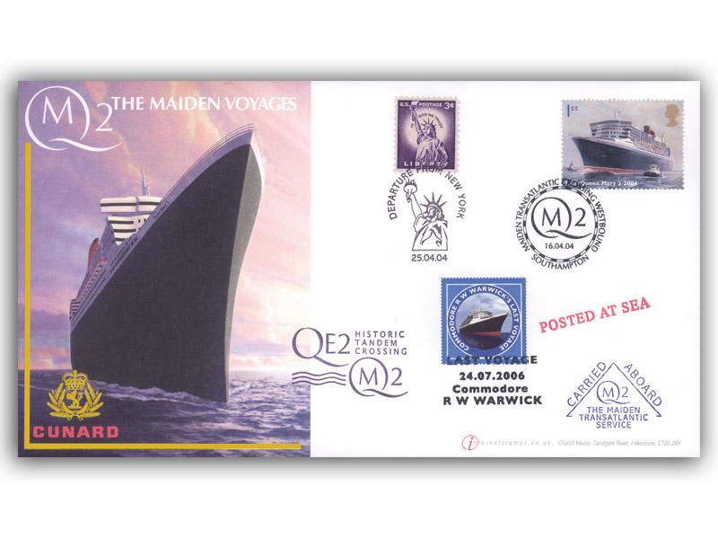 Queen Mary 2 Maiden Voyage, Commodore Warwick Label