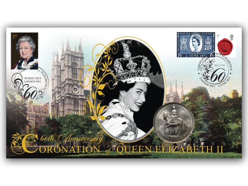Queen Elizabeth II Coronation coin cover