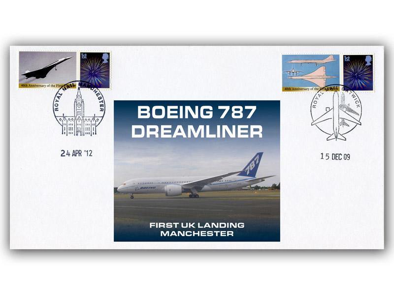 Boeing 787 Dreamliner First UK Landing Manchester