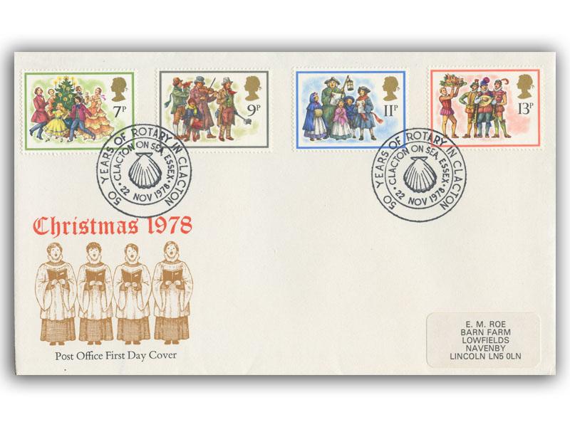1978 Christmas First Day Cover