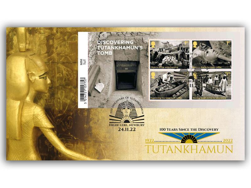 Treasures of Tutankhamun Barcoded Miniature Sheet Cover