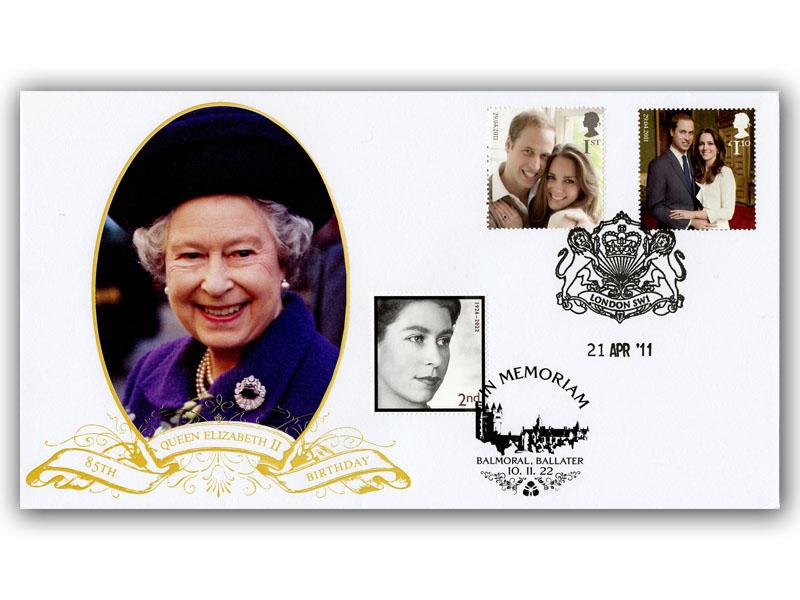 Queen's 85th Birthday, Royal Wedding Stamps - In Memoriam