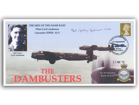 George Johnny Johnson signed 2009 Dambuster cover