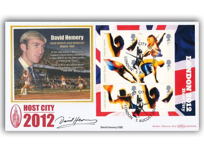 David Hemery signed 2005 London Host City cover