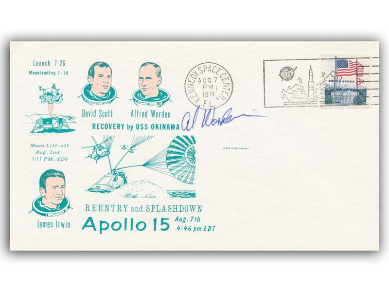 Al Worden signed 1971 Apollo 15 cover