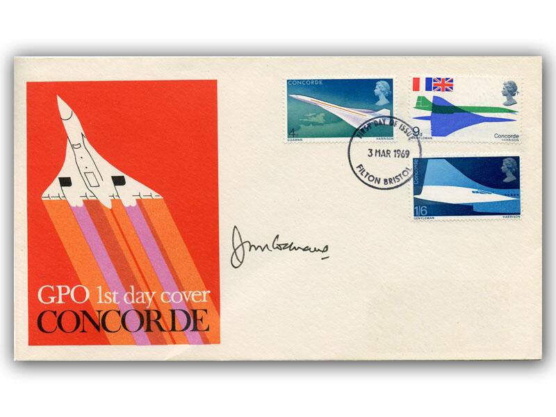 John Cochrane signed 1969 Concorde, GPO cover