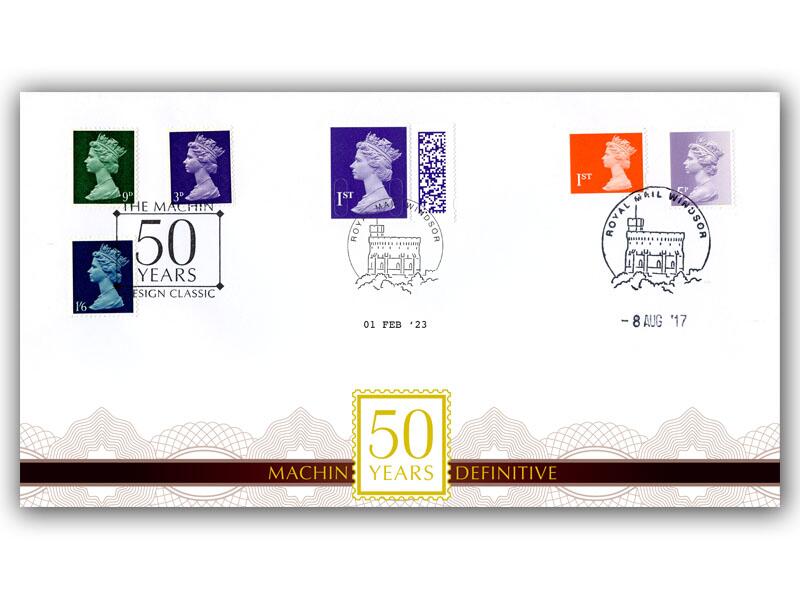 Machin 50th Anniversary - Barcoded Stamp Double