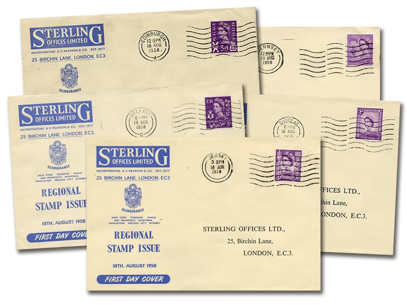 1958 3d Regionals, Sterling Offices covers