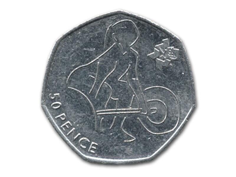2012 Olympics 50p Coins, Weightlifting