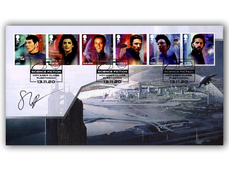 Star Trek Starfleet Crew, signed Shazad Latif