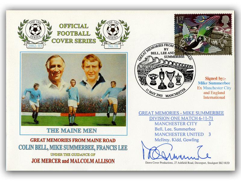2003 Maine Road memories, signed by Mike Summerbee