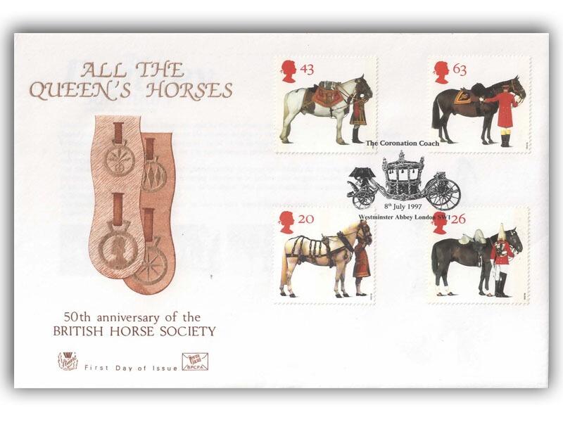 1997 Queen's Horses First Day Cover