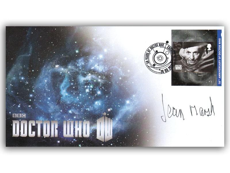 Doctor Who William Hartnell Single Stamp, signed Jean Marsh