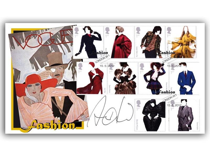 Great British Fashion Stamps Cover Signed Baroness Howard