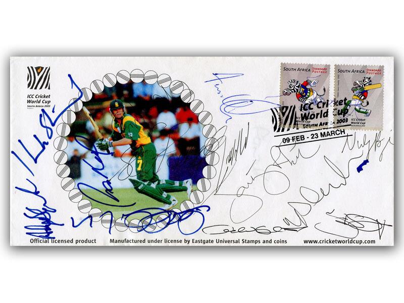 2003 Cricket World Cup multi signed cover